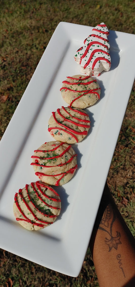 Christmas Tree Cake Cookies